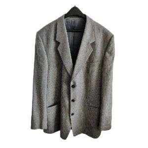 Bagir International VTG Men’s Blazer Jacket Strip Grey Sz. XL-XXL(56R)